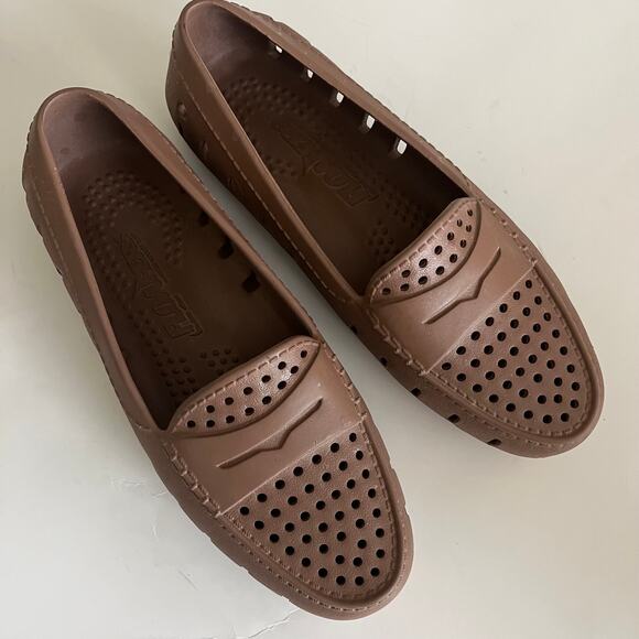 Floafers Country Club Driver 2.0 Boat Shoe Women's 7 Loafer Driftwood Brown - Picture 2 of 8